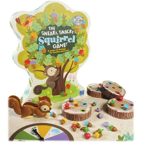 Educational Insights Sneaky Snacky Squirrel Game - Theme/Subject: Animal - Skill Learning: Eye-hand Coordination, Sorting, Matching, Strategic Thinking, Fine Motor, Handwriting - 3- | Bundle of 5 Each