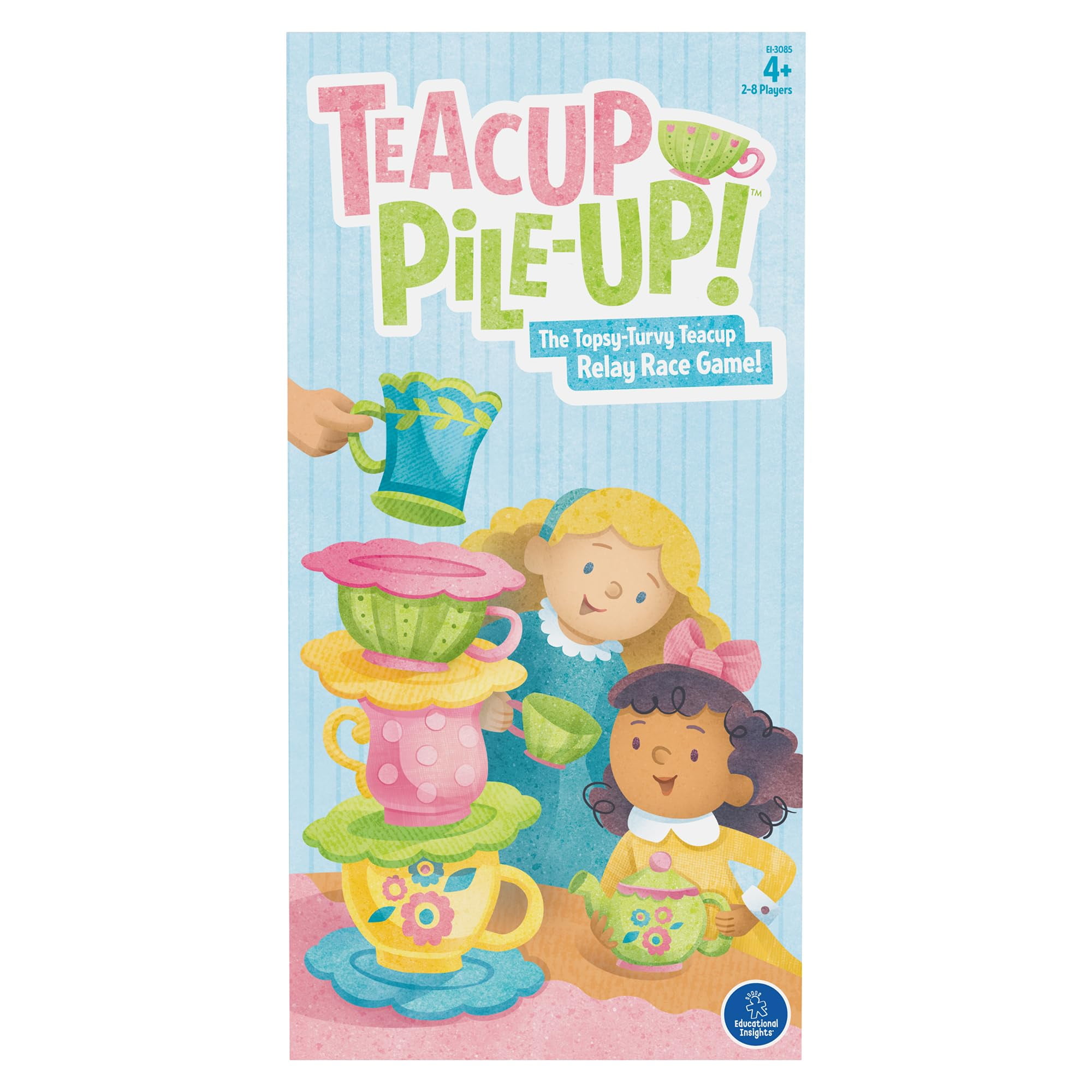 Educational Insights Teacup Pile-Up! Relay Game, Preschool Board Game, Gift for Kids Ages 4+ C47 ...