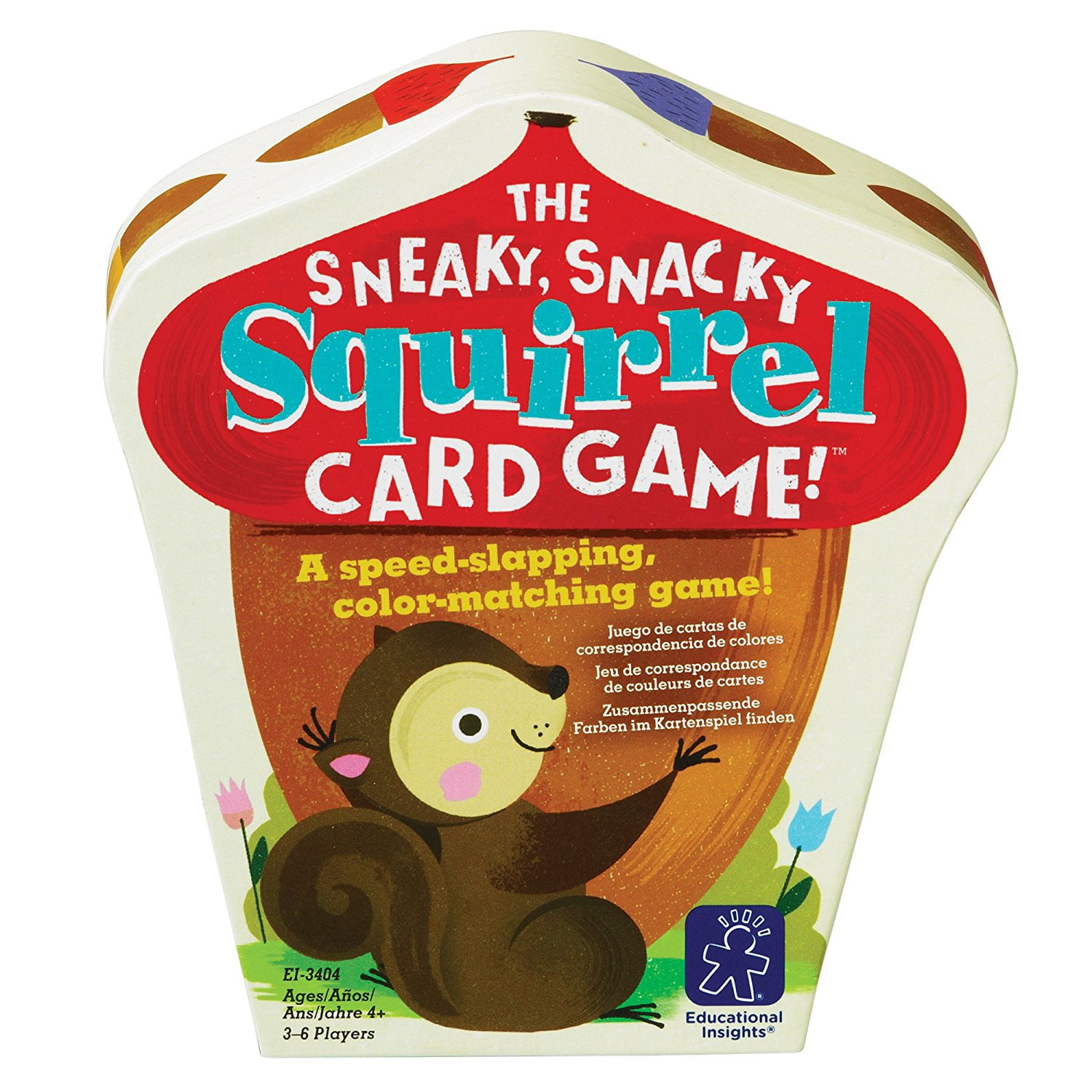 Educational Insights The Sneaky, Snacky Squirrel Card Game! Toddler Learning Toys, Card Games for Toddlers, Toys for Boys and Girls Ages 3+