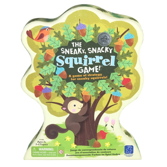 Educational Insights The Sneaky, Snacky Squirrel Game, Preschool Board Game, Kids Ages 3+