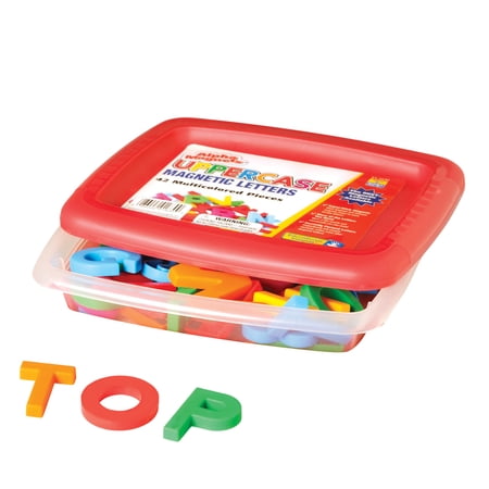 Educational Insights Uppercase Alphamagnets, Set of 42 Alphabet Magnetic Letters, Ages 3+