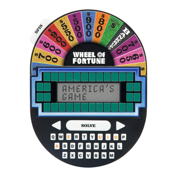Educational Insights Wheel of Fortune Electronic Handheld Game, Portable Memory Game Ages 8+