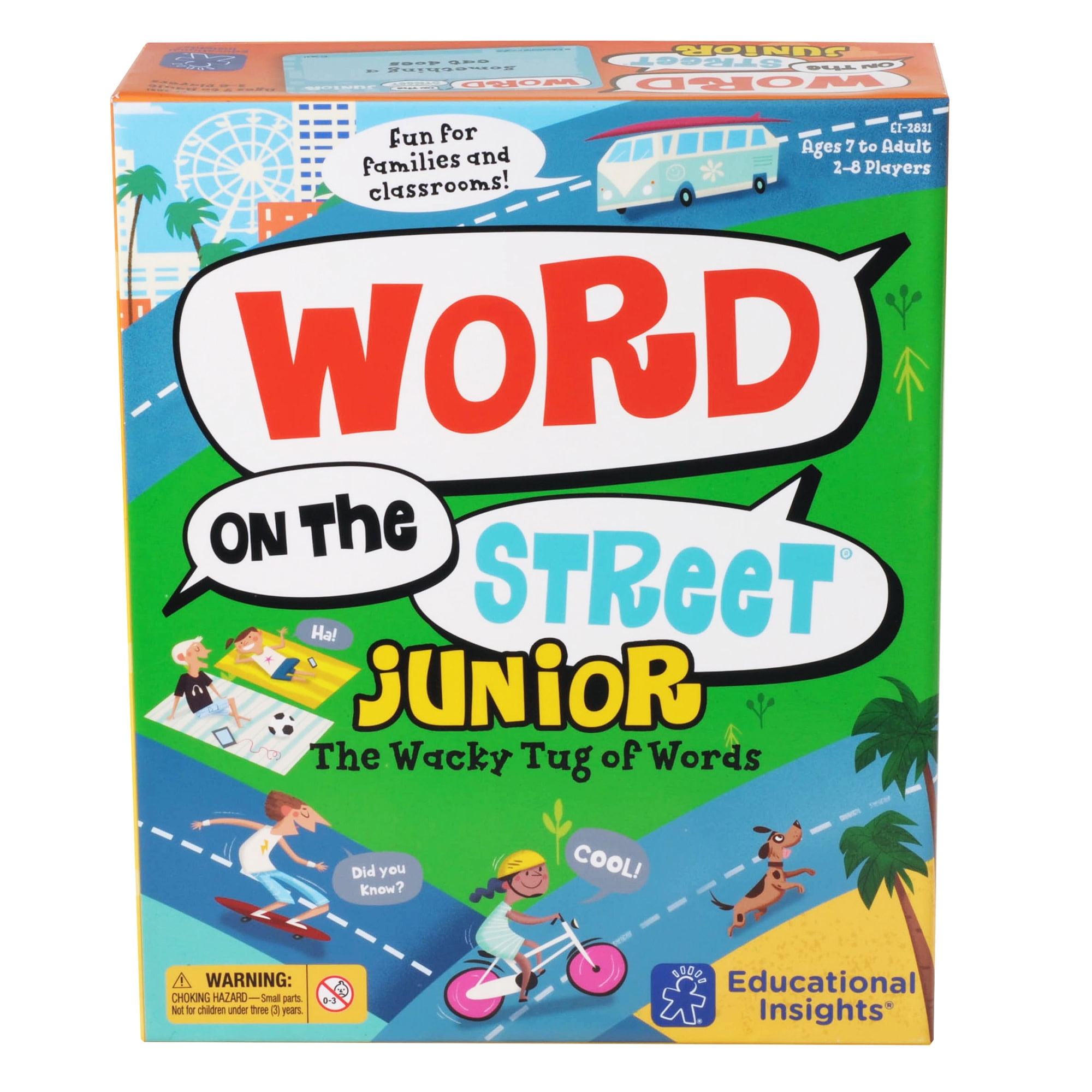 Educational Insights Word on The Street Junior, Vocabulary & Word Game for Home & Classroom, Ages 7+