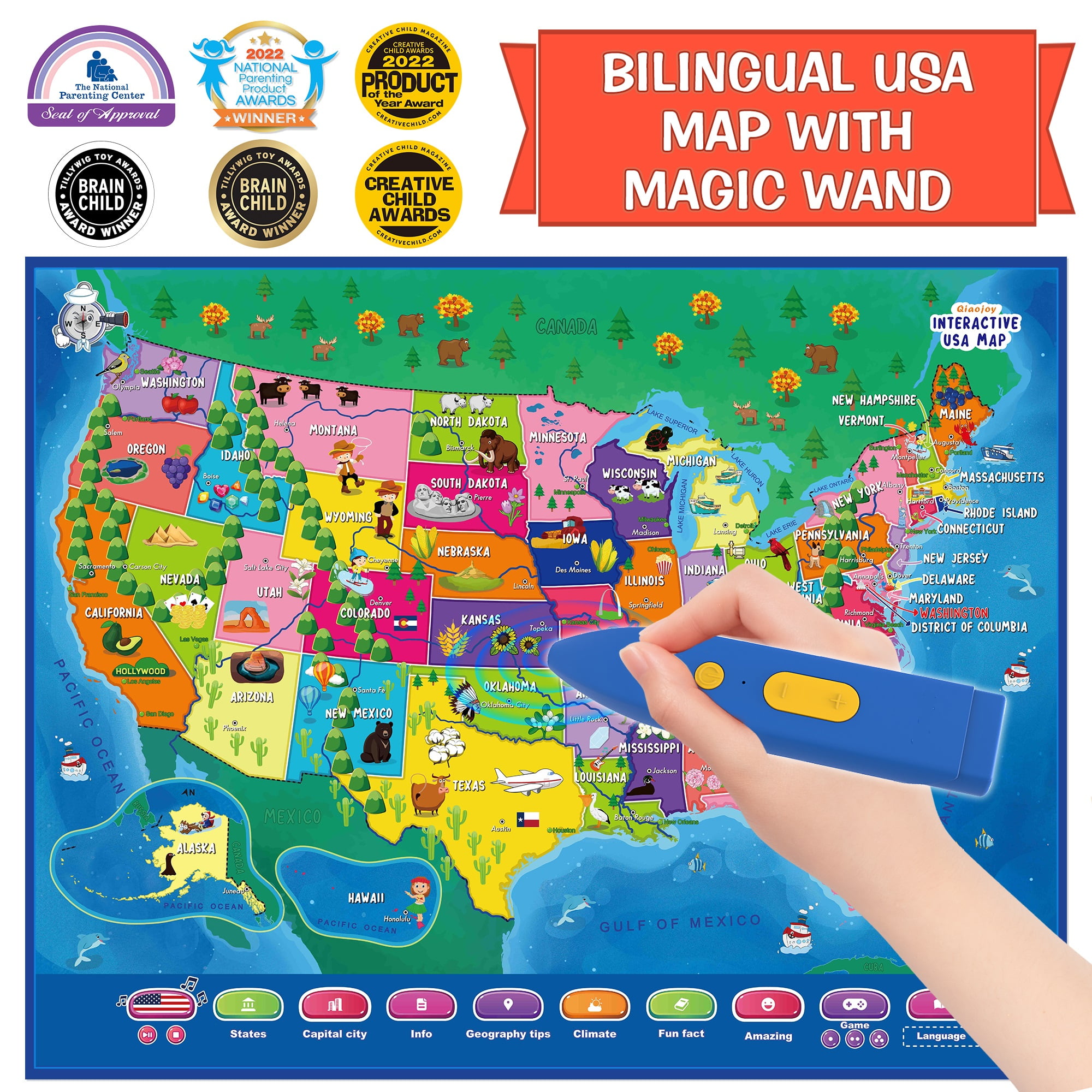 Educational Learning Toys for Kids Interactive - Educational Learning Toys For Kids Interactive United States Map Talking Map 3 8 Years Old 13f19689 5f3e 4253 B21b 6124b060e4d4.bbd8df2daba4603be72cc4c4909596be