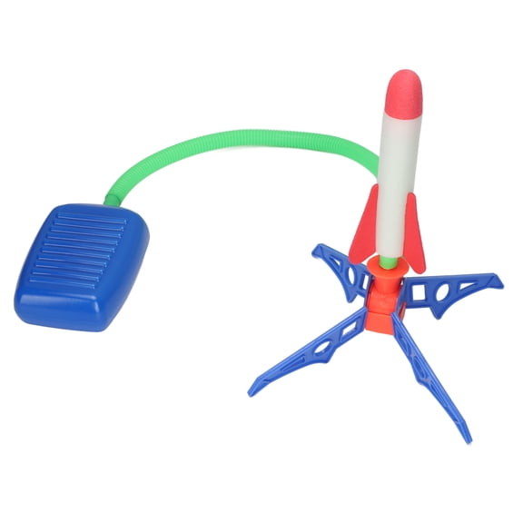 Educational Lightweight EVA Foam Adjustable Foot Launcher Toy with 2 Fire Arrows for Outdoor Play