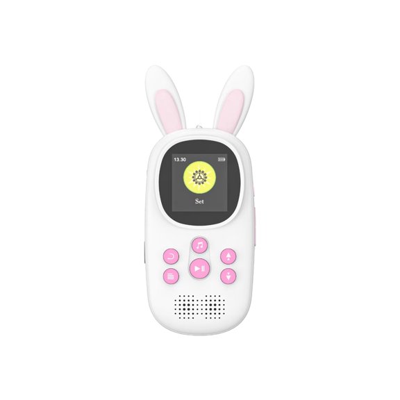 Educational MP3 Player For Kids With Time Display Screen Lock 4000+ Song Capacity Radio Recording