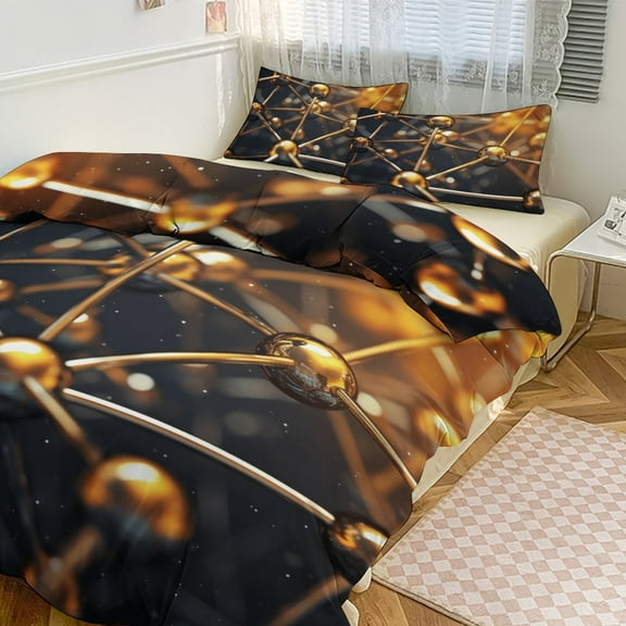 Educational Math Formula Bedding Set with Zipper Closure for Girls & Boys