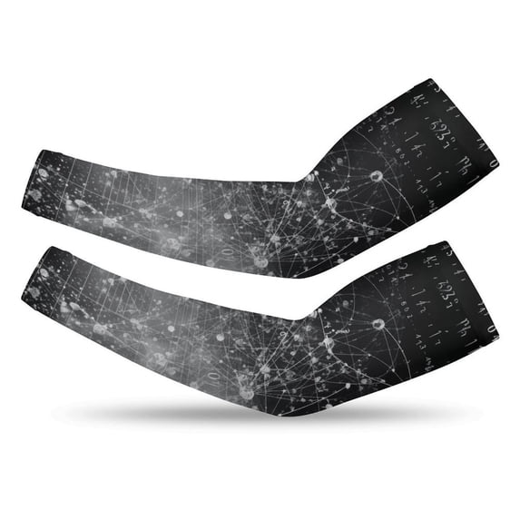 Educational Math Formula Protection Cooling Arm Sleeves For Men Women, Uv Compression Cooling Sleeve For Sports