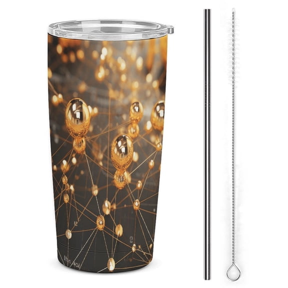 Educational Math Formula Tumbler Print 20oz Stainless Steel Coffee Cup with Lid & Straw Double Wall Insulated Tumbler