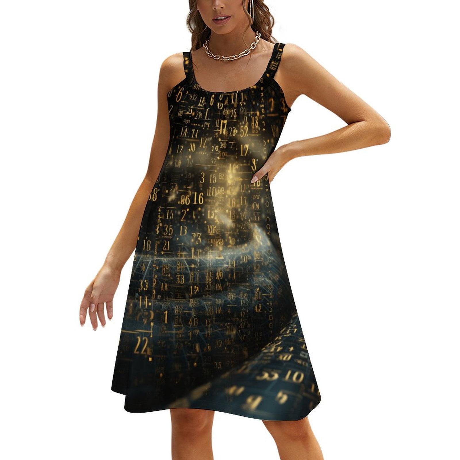 Educational Math Formula Womens Summer Dresses Casual Sleeveless Tshirt ...