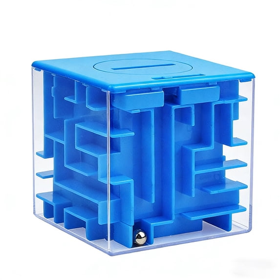 Educational Maze Puzzle 3D Six Sided Brain Teaser for Kids Adults Money Bank Game