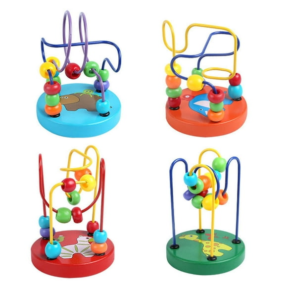 Educational Mini Bead Wire Maze for Children - Colorful Learning Toy for Babies and Toddlers - Interactive Brain Development Game for Early Learning