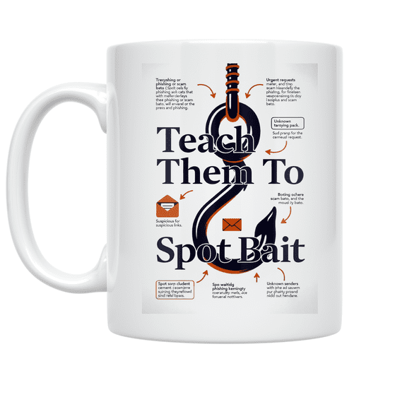 Educational Phishing Defense - Cybersecurity Advocate - 11 oz Ceramic Coffee Mug