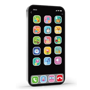 Educational Phone Toy, Touch and Learn Smart Device with Music and Lights, Early Learning Machine for Ages 3+ Years, ABC Songs, Numbers, Animal Sounds