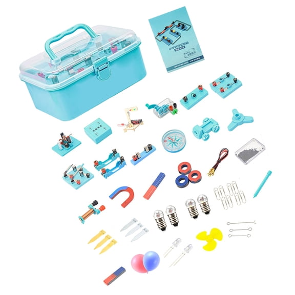 Educational Physics Electricity Experiment Demonstration Tool Portable Circuit Experiment Box for Classroom Teaching