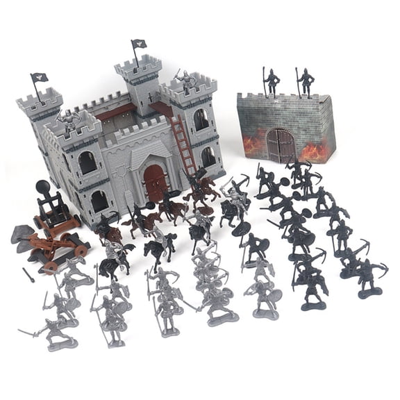 Educational Plastic Cavalry War Horse Model Assembly Set for History Learning and Collectors Enjoyment