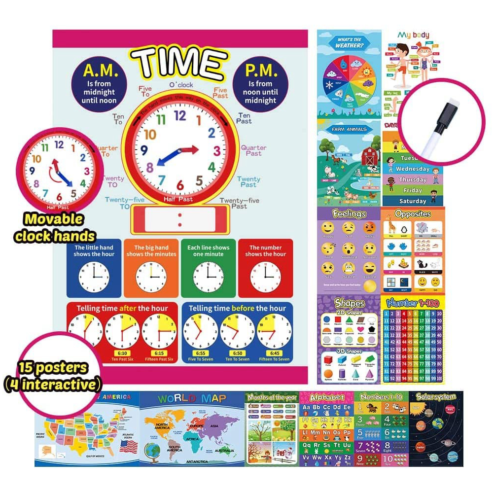 Educational Posters For Kids Preschool Children Kindergarten Educational Posters For Kids Preschool Children Kindergarten