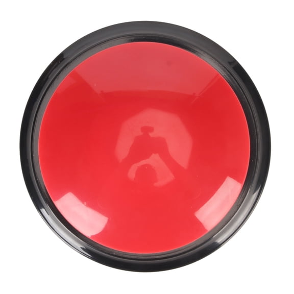 Educational Recordable Dog Talking Button and Pet Training Buzzer for 30 Second Voice Recording, Compact Dog Communication Buttons, Red (3.54 inches / 9.0 cm)