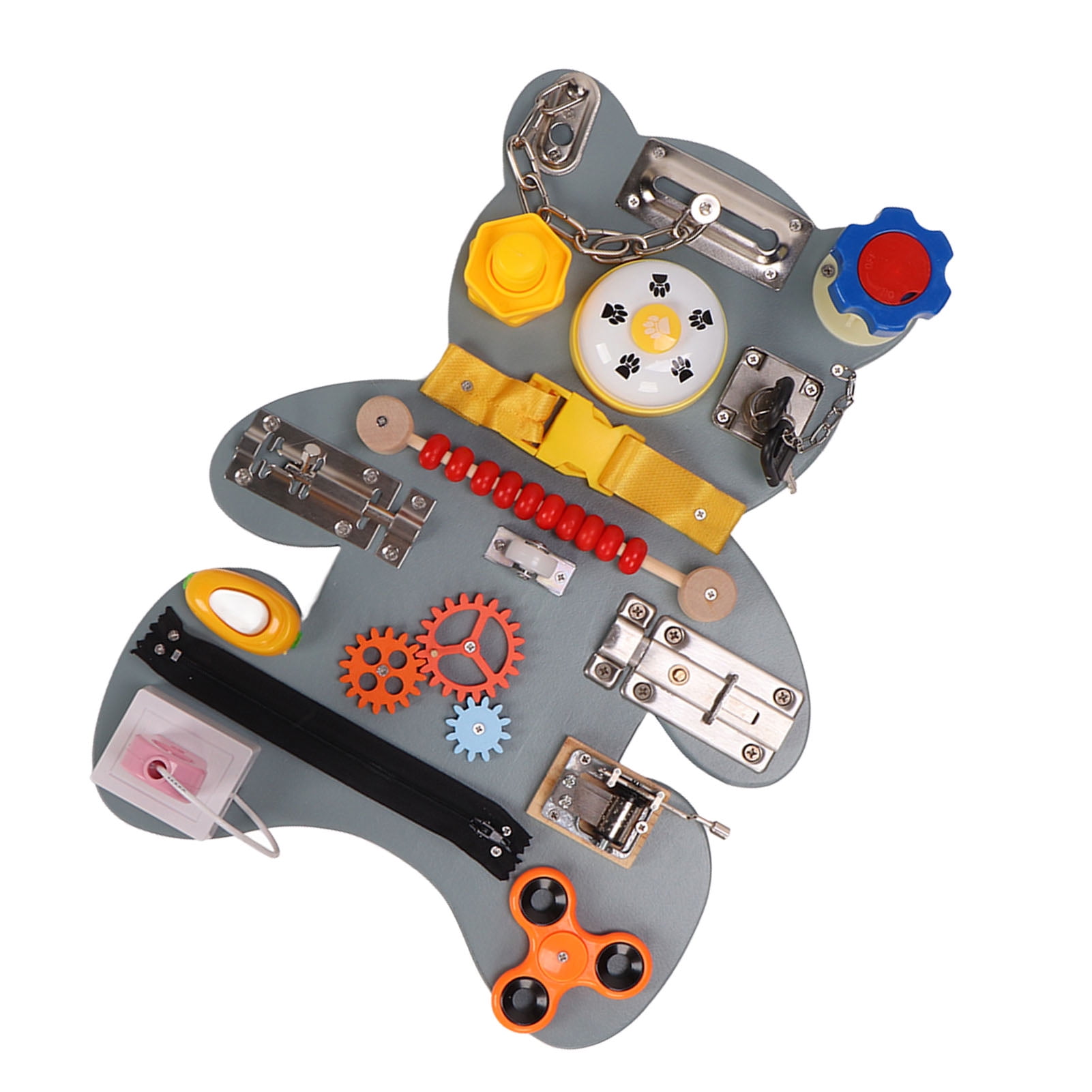 Educational Sensory Board, Fine Motor Wooden Anxiety Relief Locks