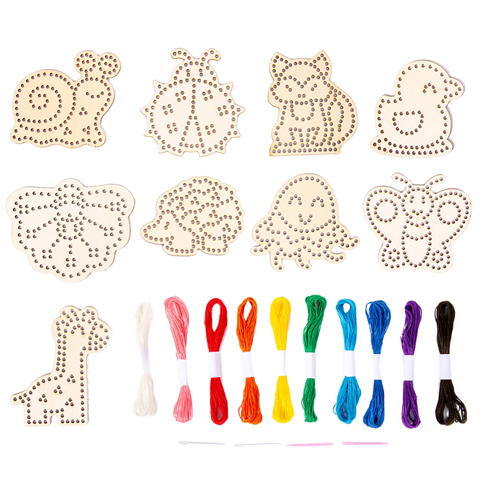 Image showcasing Educational Sewing Cards for Kids - Lacing Cards for Toddlers Threading ...