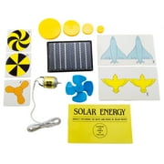 Educational Solar Energy Science Project Kit with Solar Panel, Motor, and Accessories No Soldering Required