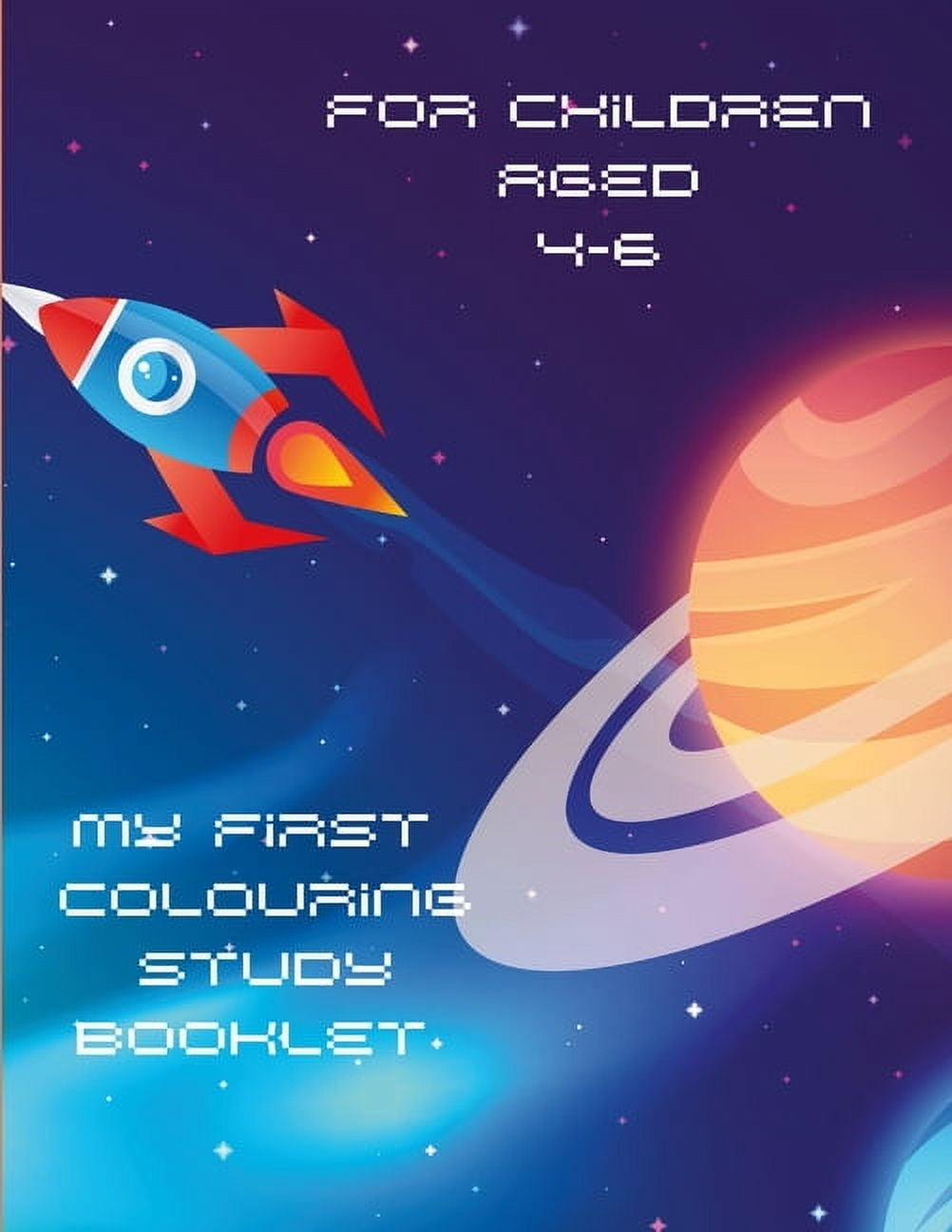 Educational Space Themed Colouring Book, (Paperback)