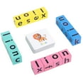 thumbnail image 1 of Educational Spelling Word Game with Rotating Letter Blocks and Illustrated Flashcards for Early Literacy Learning Activities, 1 of 5