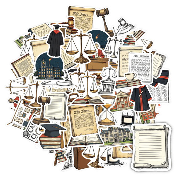 Educational Stationery Stickers Justice Teacher Reward Stickers Waterproof Graffiti for Suitcase Laptop Guitar