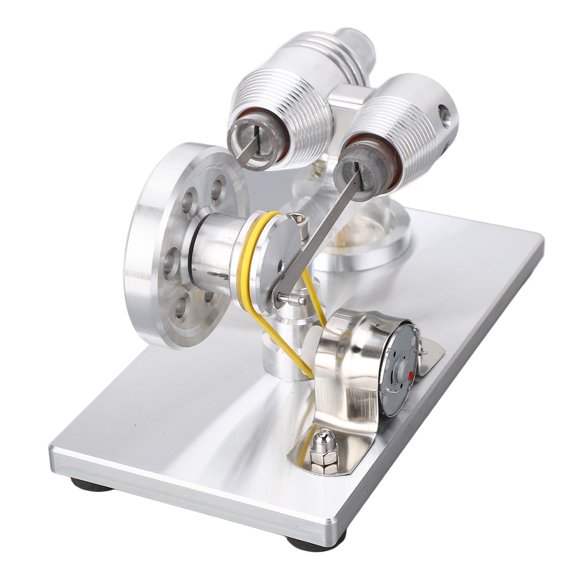 Educational Stirling Engine Generator Model Miniature Steam Power Science Physics Experiment Kit / 8.66 x 4.72 x 5.51 inches