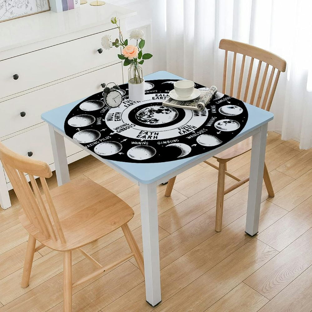 Educational Tablecloths, Phases on the Moon seen from Earth Celestial