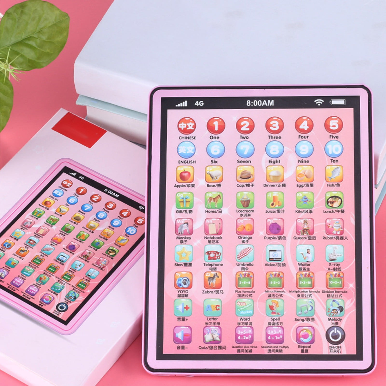 Electronics Math Led Educational Tablet Learning Pad With LED | Alphabet Numbers Math ...