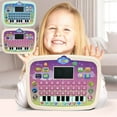 thumbnail image 1 of Educational Tablet Toy | Interactive Learning Machine for Early Cognitive Development - Teaches Alphabet Numbers Spelling Math | LED Lights | Songs | Volume Control | 24x19x3cm | 1 Unit | Ages 1+, 1 of 8