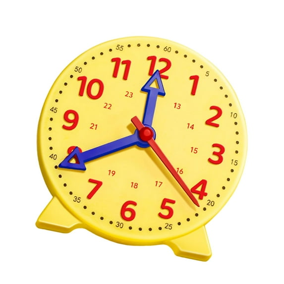 Educational Teaching Clock Analog Teaching Clock Practice Clocks Compact ABS Design for Toddlers Kids