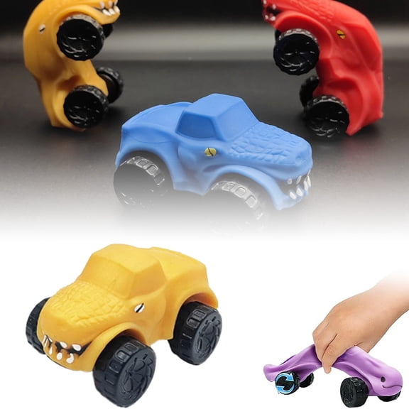Educational Toy Car Deformable Stretchable Soft Vehicle for Kids - Easy to Knead and Shape with Elastic Material for Problem-Solving and Fine Motor Skill Development