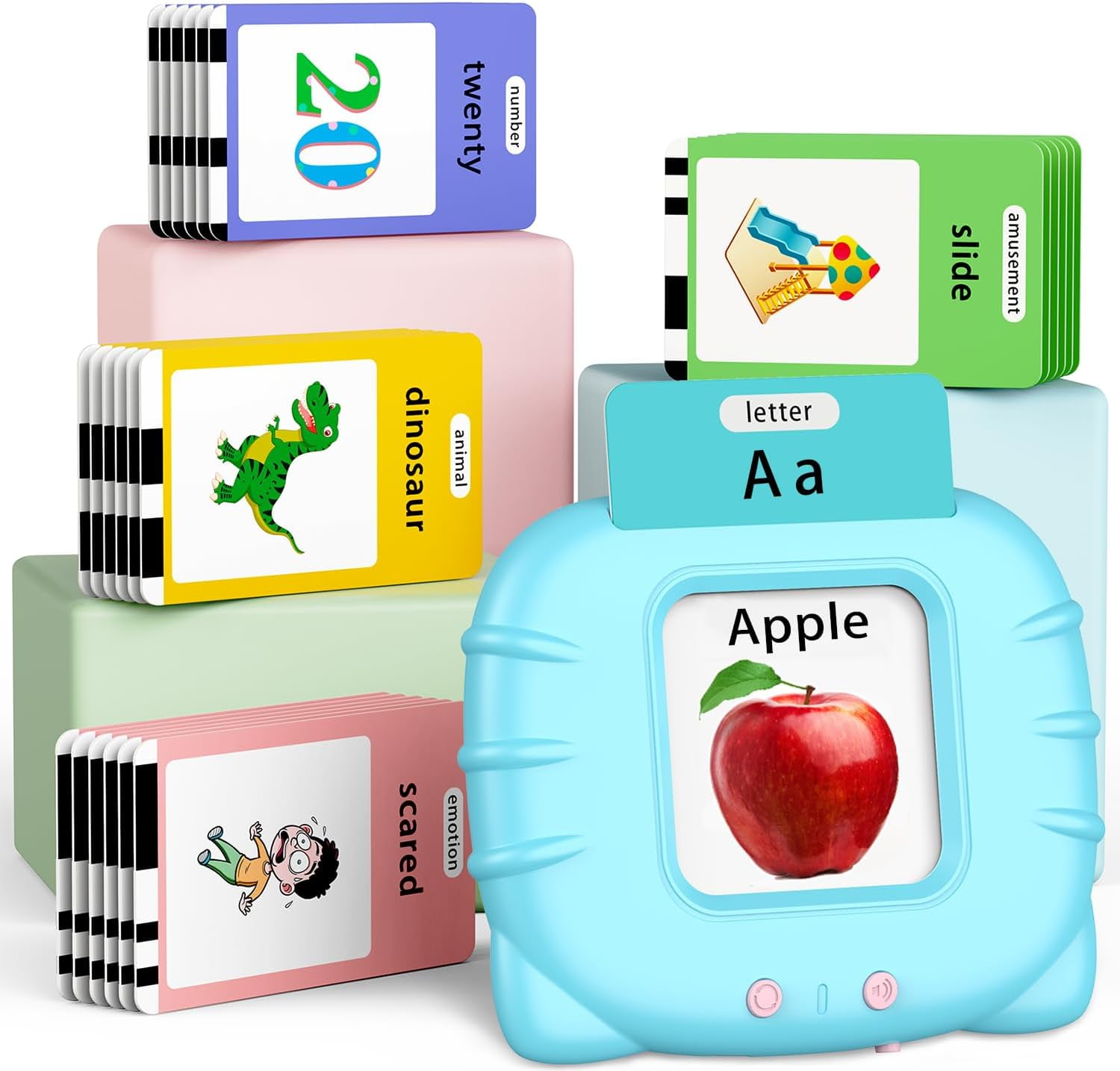 Educational-Toys with Music, ABC Talking-Flash-Cards with 252