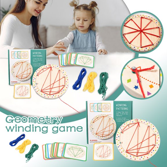 Educational Toys Rope Challenge Board Game Set , Puzzle Thinking Development Focus for Early Learning, Perfect Birthday Gifts Party Favors Classroom Prizes Supplies