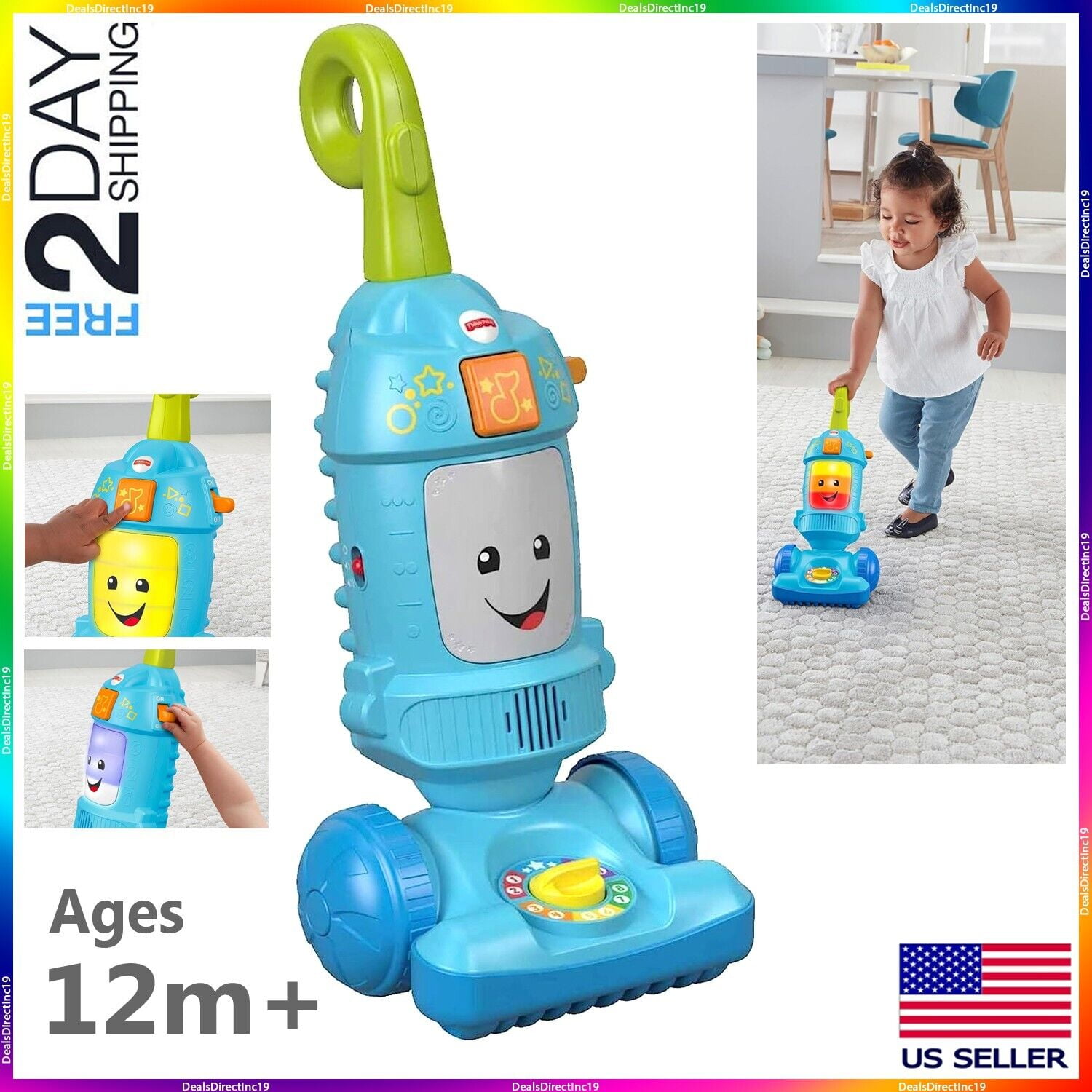 Educational Toys for kids Toddlers 1 2 3 Year Olds Learning Vacuum