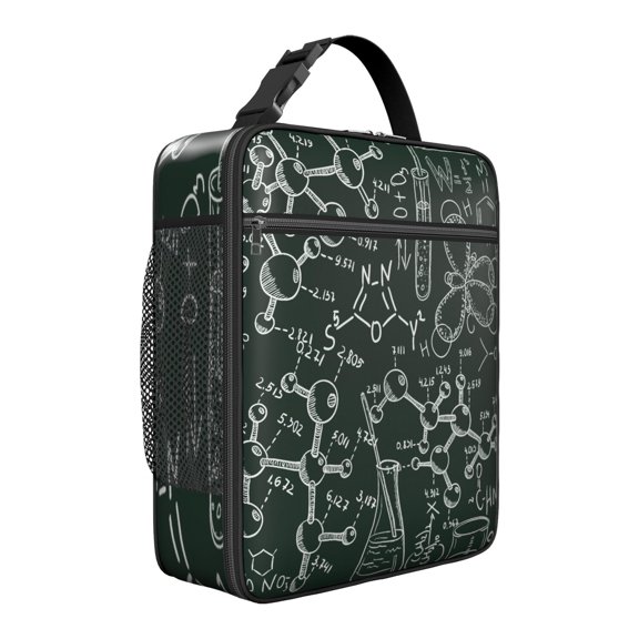 Educational Wall Gifts Lunch Bag – Scientific Formula Science Classroom Scientific Knowledge Scientist Chemistry Physics Insulated Thermal Food Container Bag