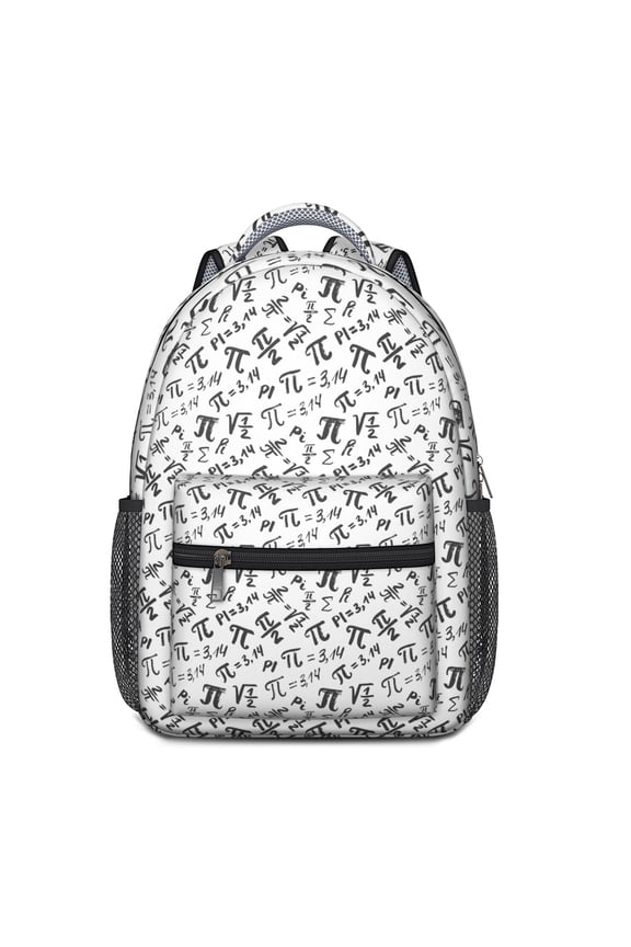 Educational Wall Science Themed Backpack with Scientific Formula Chemistry Physics Lab Design for Student Daily Use