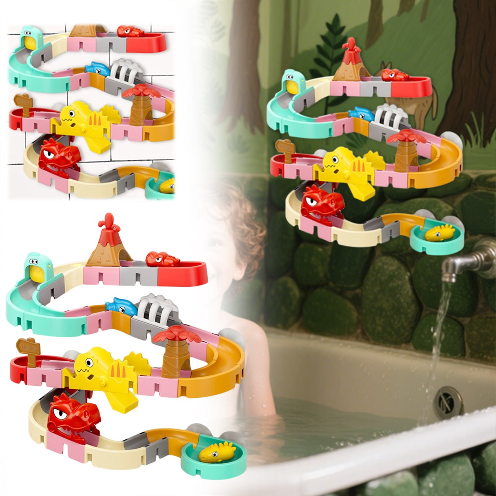 Educational Water Play Toy Interactive Slide ABS Construction Set For Kids Indoor Learning Activity Ages 7 And Up Foot Piano Mat 32" Keyboard Play Mat Building for Toddlers Toddler Sensory Cubes for