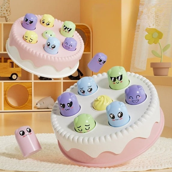 Educational Toy, Early Learning Hand Eye Coordination Training Game, Interactive Puzzle Cake Toy For Kids, Parent Child Playset Gift For Boys And Girls