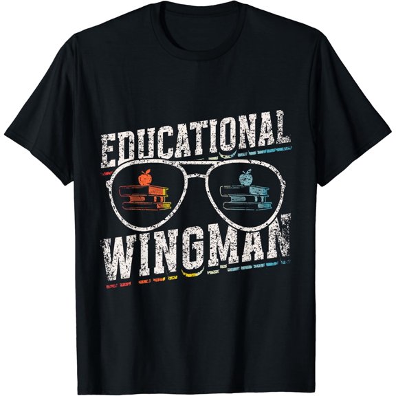 Educational Wingman Assisting Teacher Teaching Assistant T-Shirt Size S-5XL