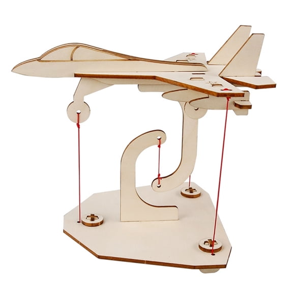 Educational Wooden Suspension Aircraft Model Science Experiment Set Physics Teaching Aid for Hands On Learning
