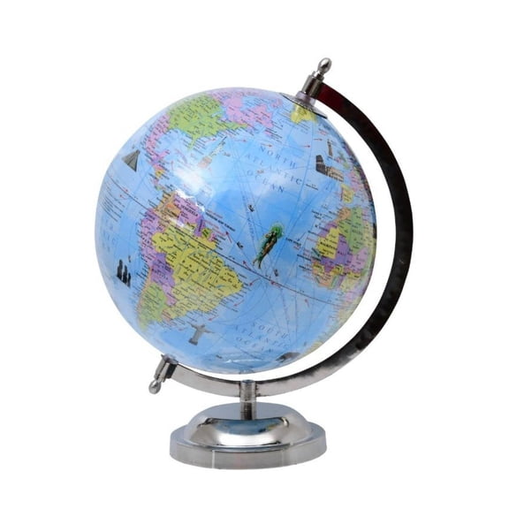Educational World Globe With Magnifying Glass, Political Globe For Students Learning, Home & Office Decor, 8 Inch, Pack Of 1