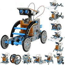Educational toy for 8 9 10 11 12 Boys Solar Robot Toys 12-in-1 190 Pcs DIY Building Science Experiment Kit for Kids Aged 8-10 and Older,Solar Powered by The Sun