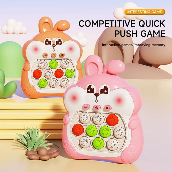 Educational toys, decompression game console, exercise logical thinking concentration Whack-a-mole speed push press toy