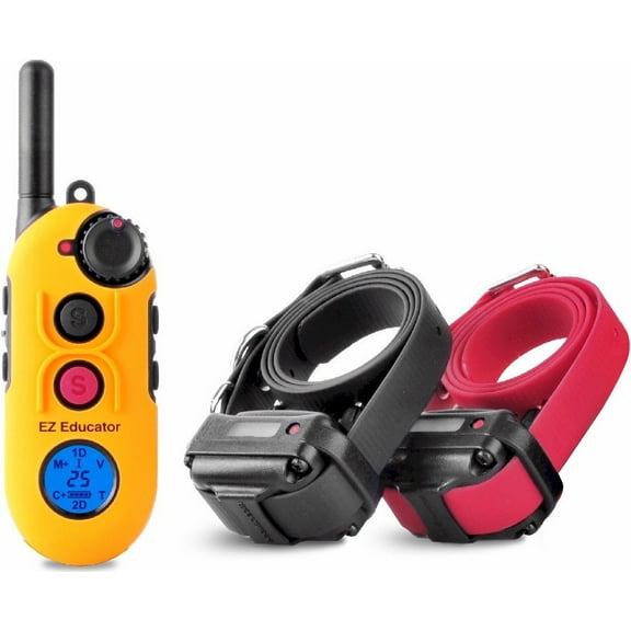 E‑Collar EZ‑902 2-Dog Remote Dog Training Collar – ½‑Mile - Dual Dog - Humane Vibration Stimulation