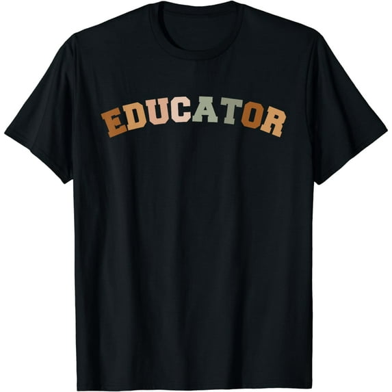 Educator Team Teacher Retro Back to School Teach T-Shirt