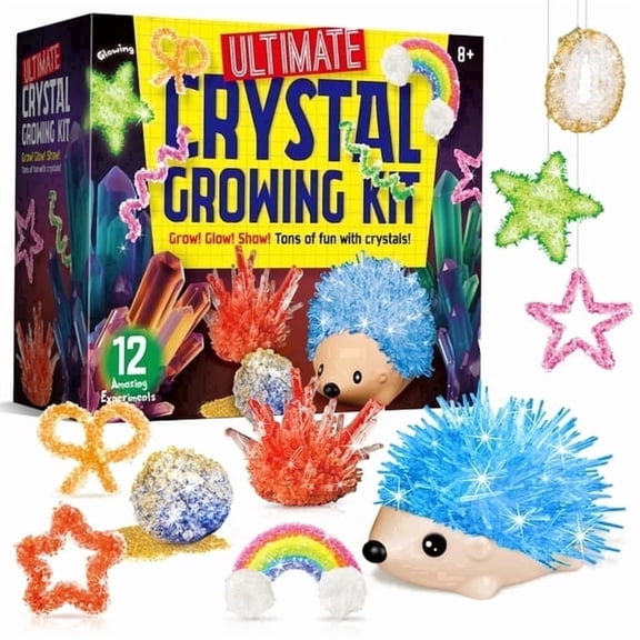 Piano Potato Crystal Growing Kit, Grow Your Own 12 Crystals, STEM Science Set, Craft Gift for Kids Ages 8+