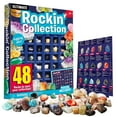 thumbnail image 1 of Eduman 48PCS Rocks Collection Kit, Geology Gem Mineral Set, Science Education Gift for Child Age 6+, 1 of 9
